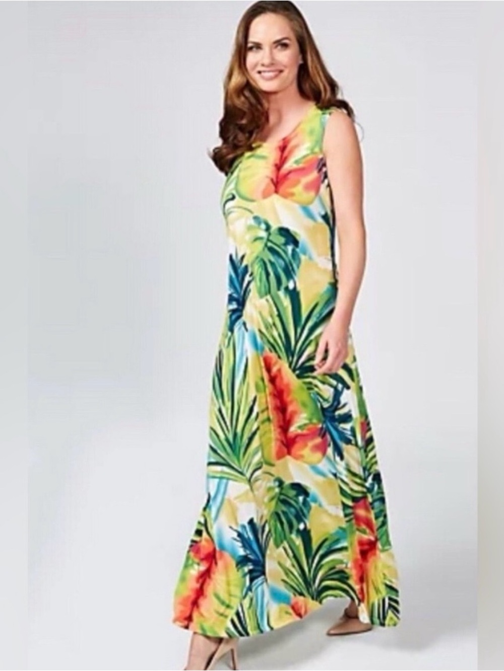 ATTITUDES BY RENEE Sleeveless Maxi Dress
